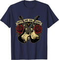 Riffs and Girl Gangs Band Women Graphic Design T-Shirt - Navy Blue