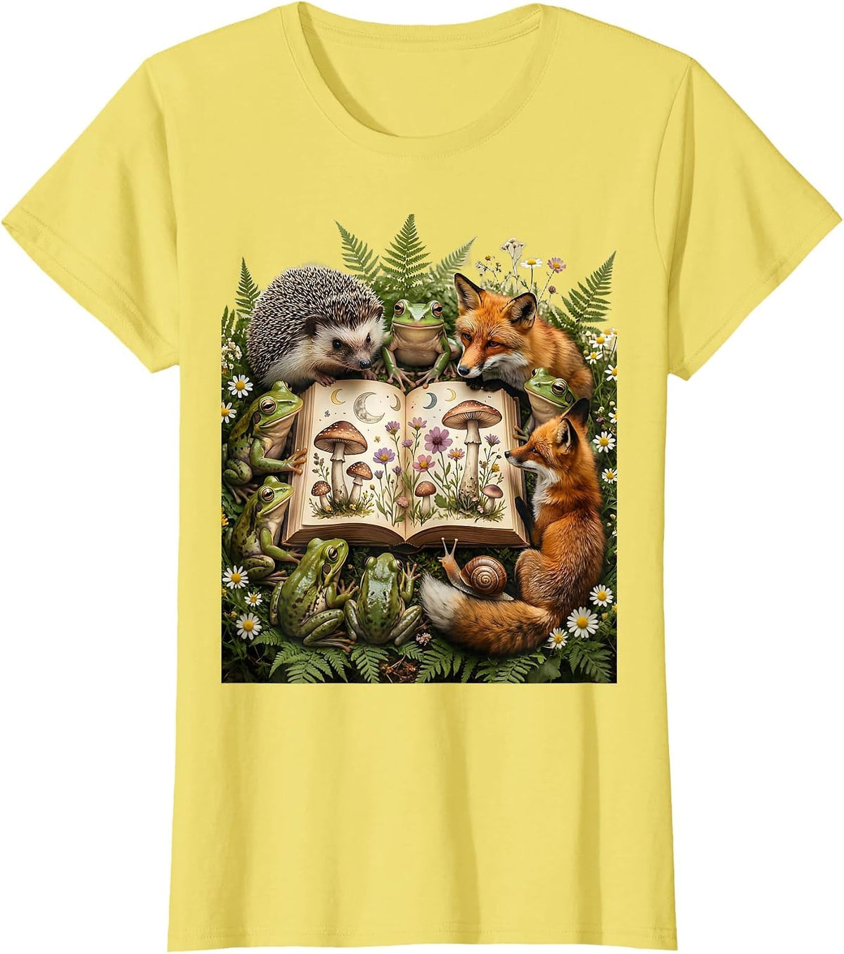 Daycare Teacher Reading Aloud to Children T-Shirt - Lemon Yellow