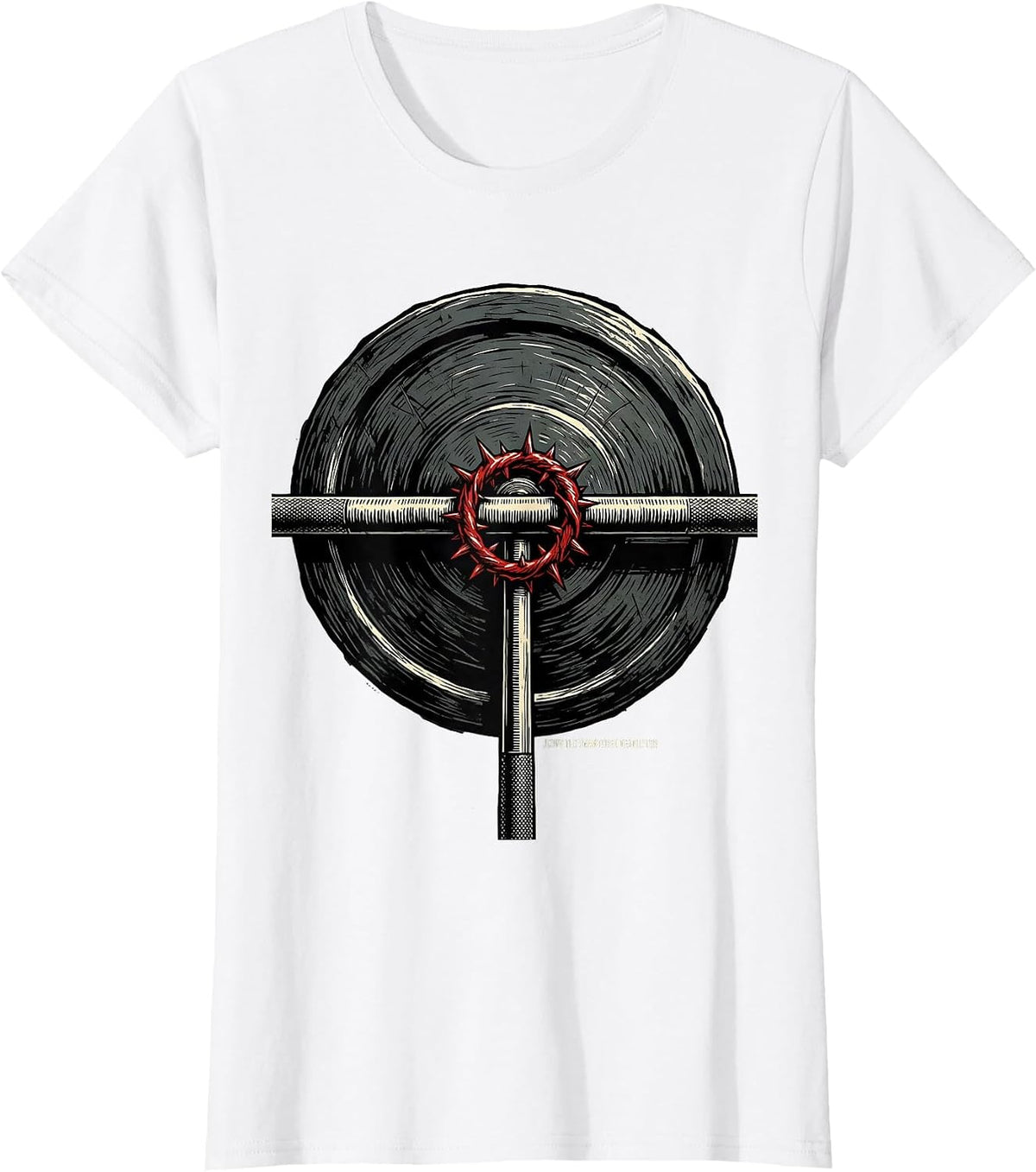 Jesus The Unmatched Deadlifter Funny Christian Gym T-Shirt - White