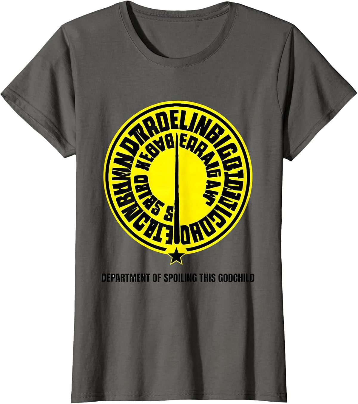 Women's Department Of Spoiling This Godchild Funny Fairy Godmother T-Shirt - Asphalt Grey