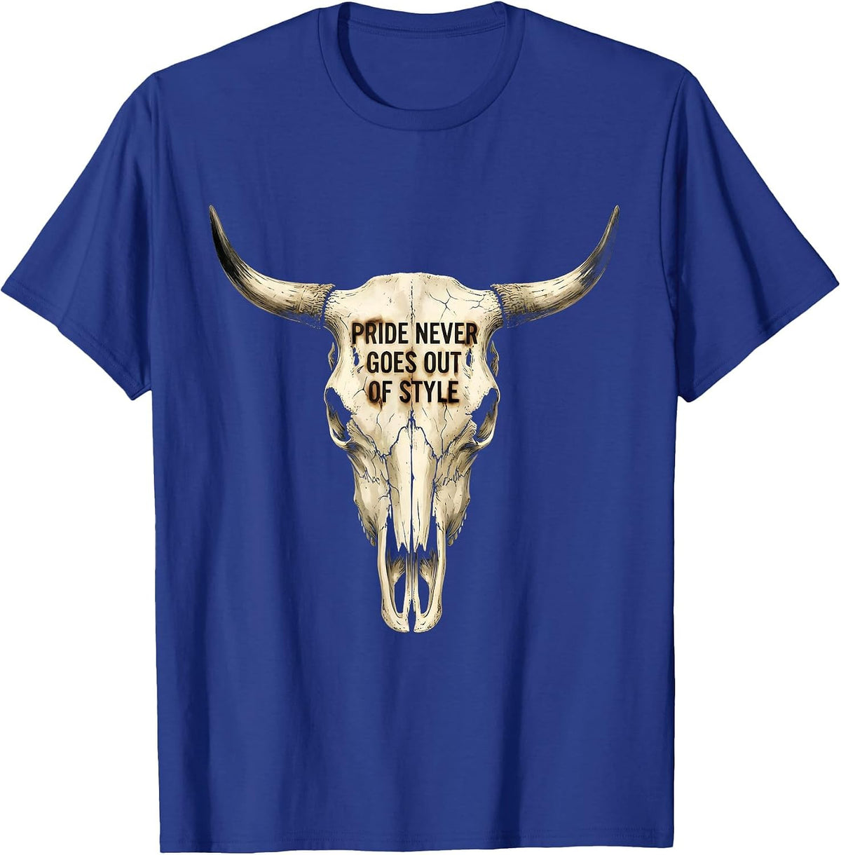 Men's Pride Never Goes Out of Style Graphic Design T-Shirt - Royal Blue