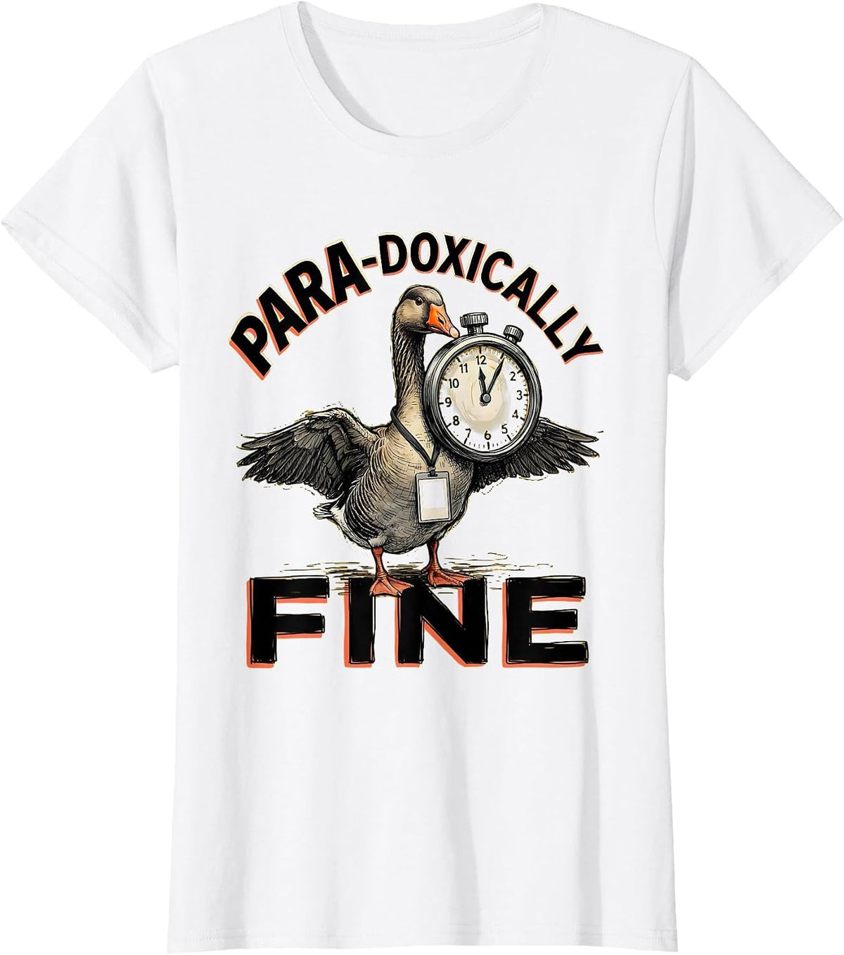 Para-Doxically Fine Funny Paraprofessional SPED Teacher T-Shirt - White