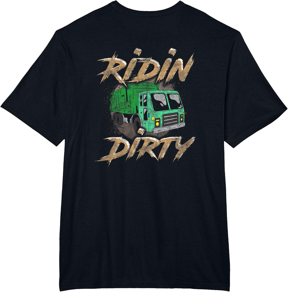 Sanitation Worker Trash Skull Garbage Truck Driver Shirt T-Shirt - Black