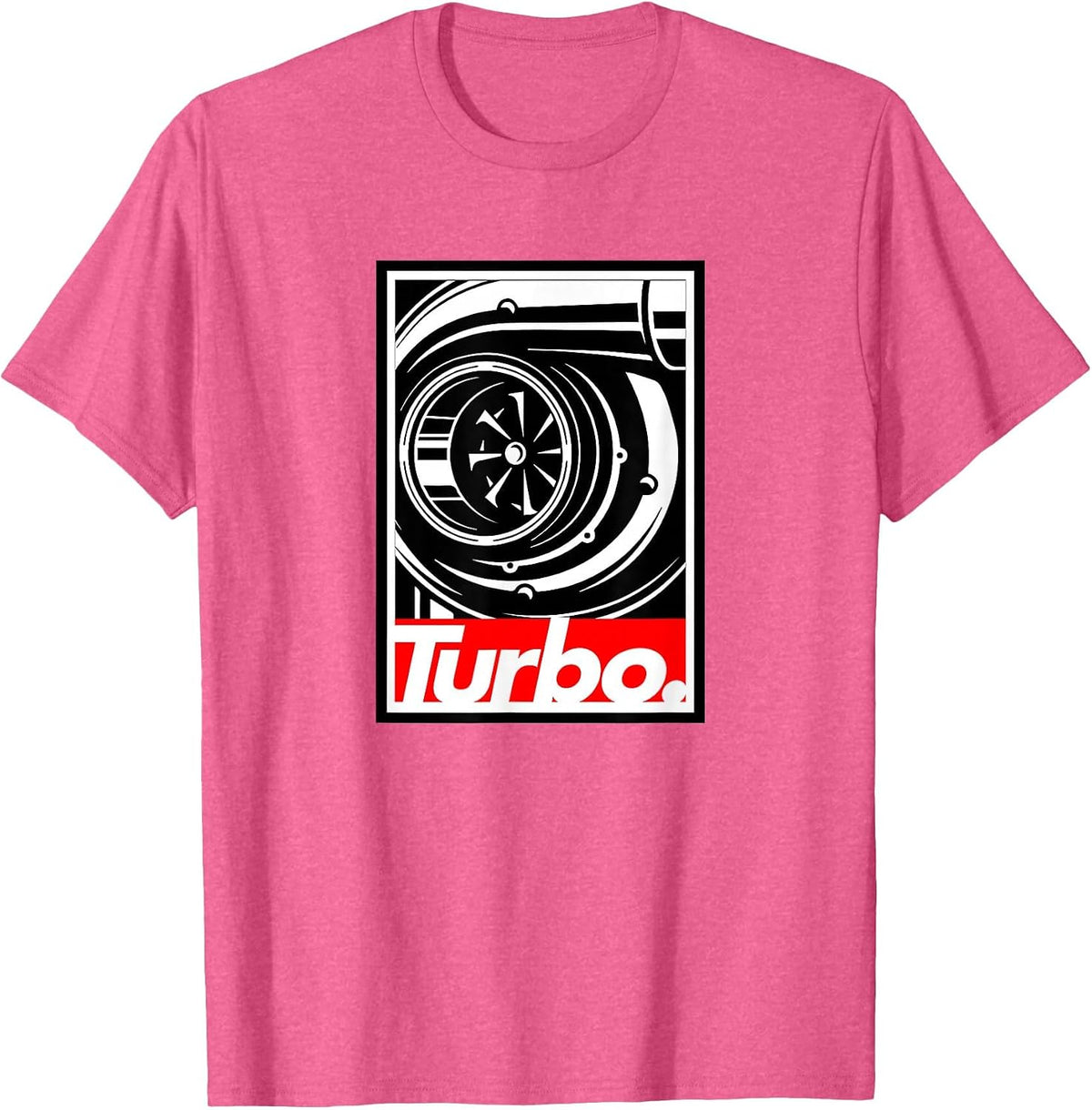 Turbo Tshirt Design, for Boost Lovers, car Racing & Drifting T-Shirt - Pink Heather