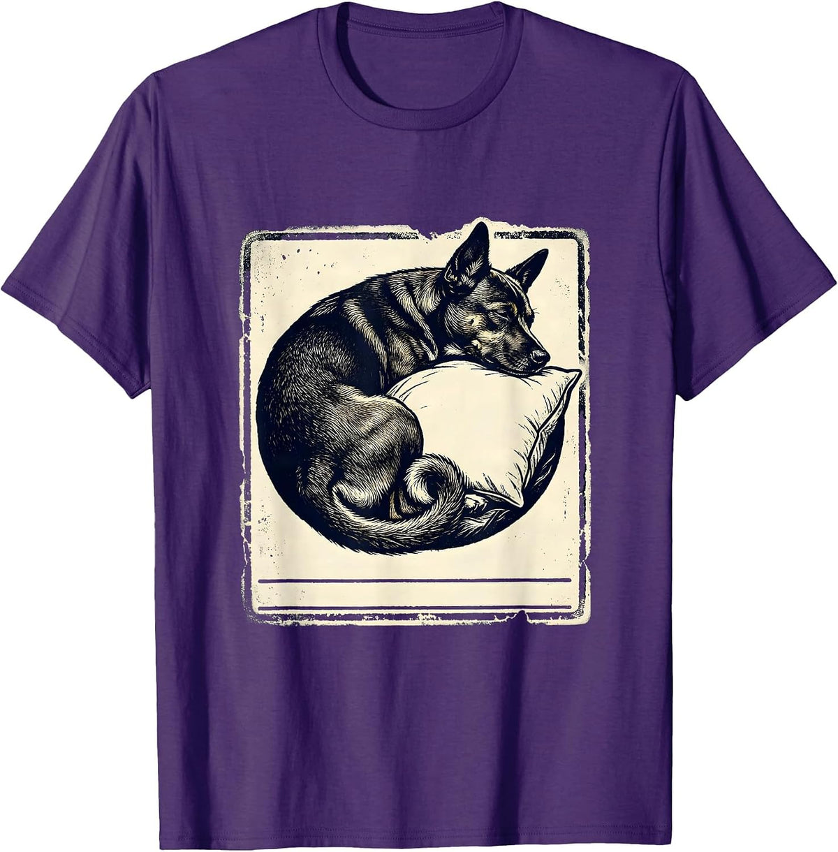 Basenji Dog Sleepshirt Breed-Specific Napping Pajamas T-Shirt - Purple