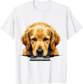 Men's Goldendoodle Head-on Calm Doodle Owner Humor T-Shirt - White