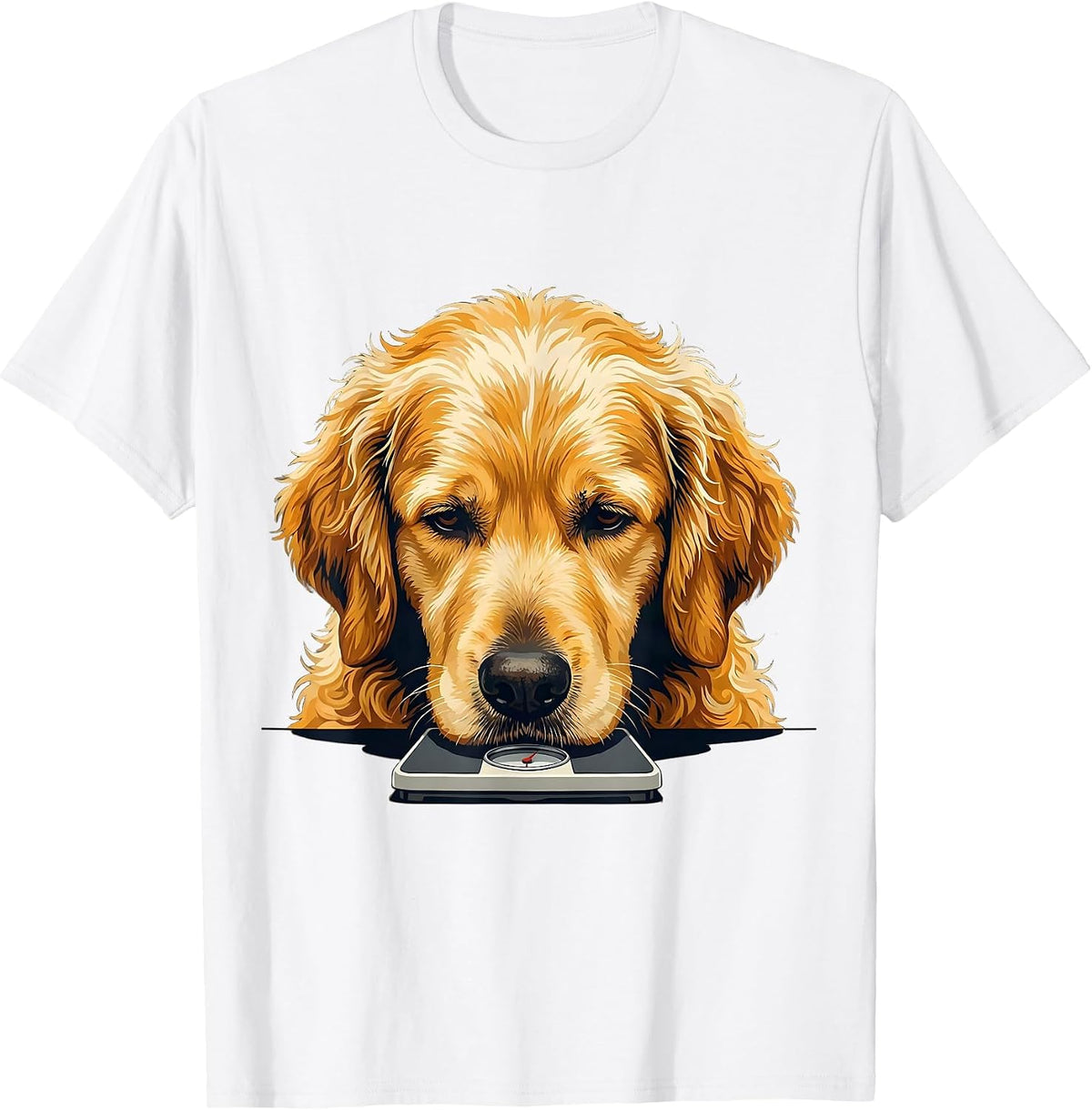 Men's Goldendoodle Head-on Calm Doodle Owner Humor T-Shirt - White