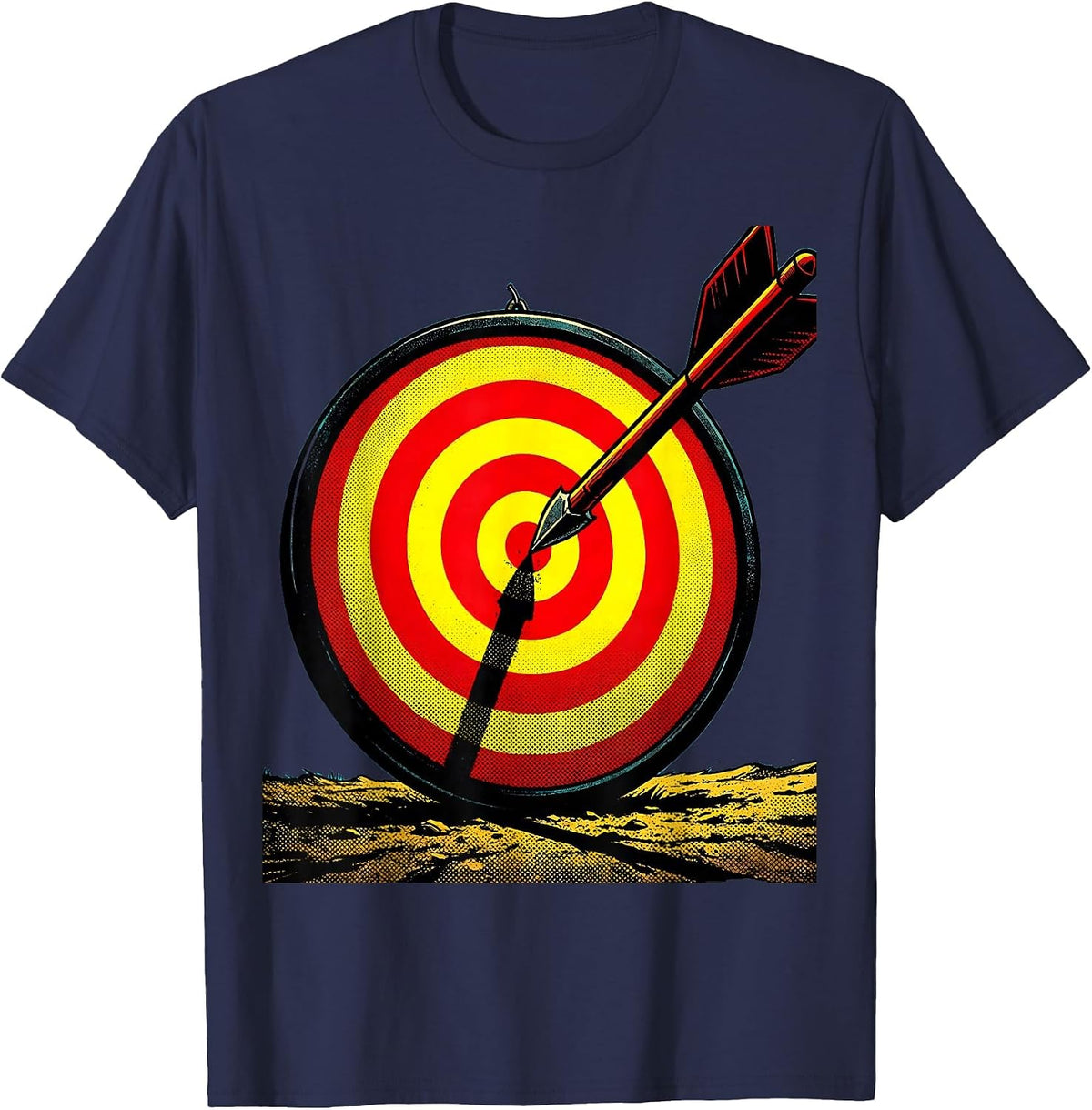 We Almost Always Almost Win Javelin Graphic T-Shirt - Navy Blue