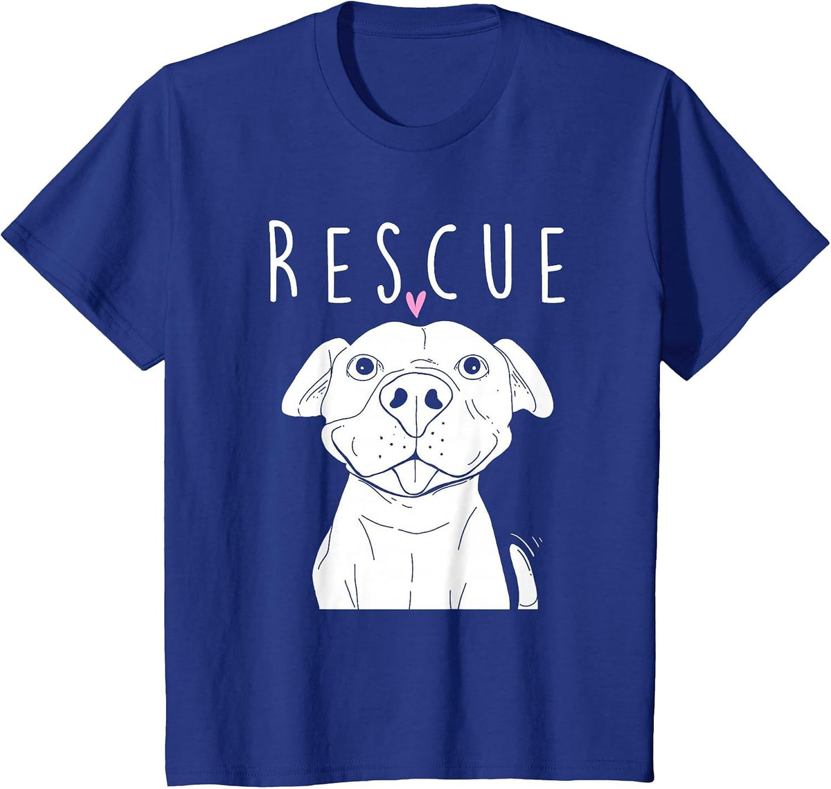 Rescue Pitbull Dog Trainer Breeder Pet Owner Canine Lover T-Shirt - Royal Blue