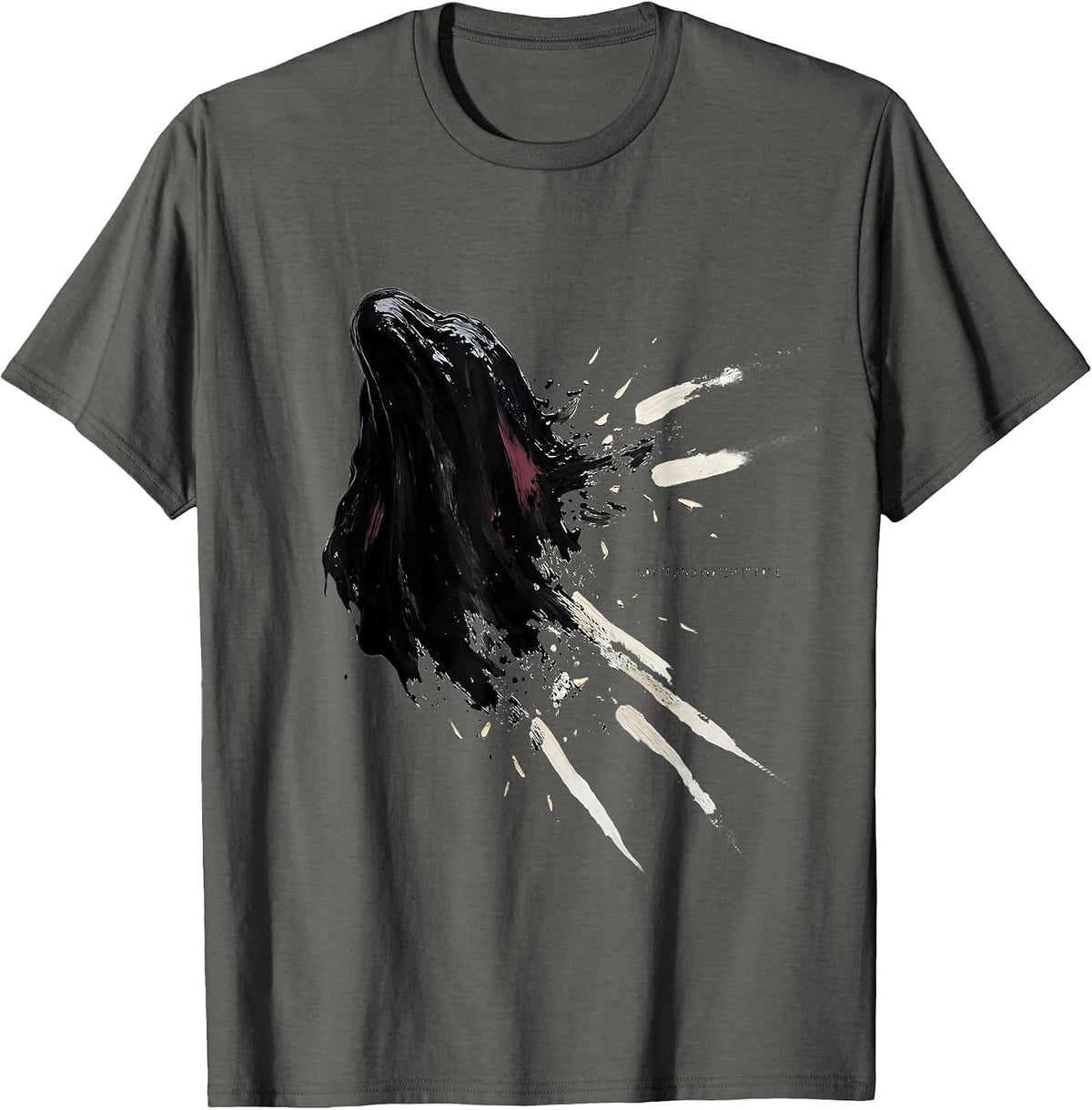 Men's Say It And Watch It Fade Mental Health Halloween Ghost Pun T-Shirt - Asphalt Grey