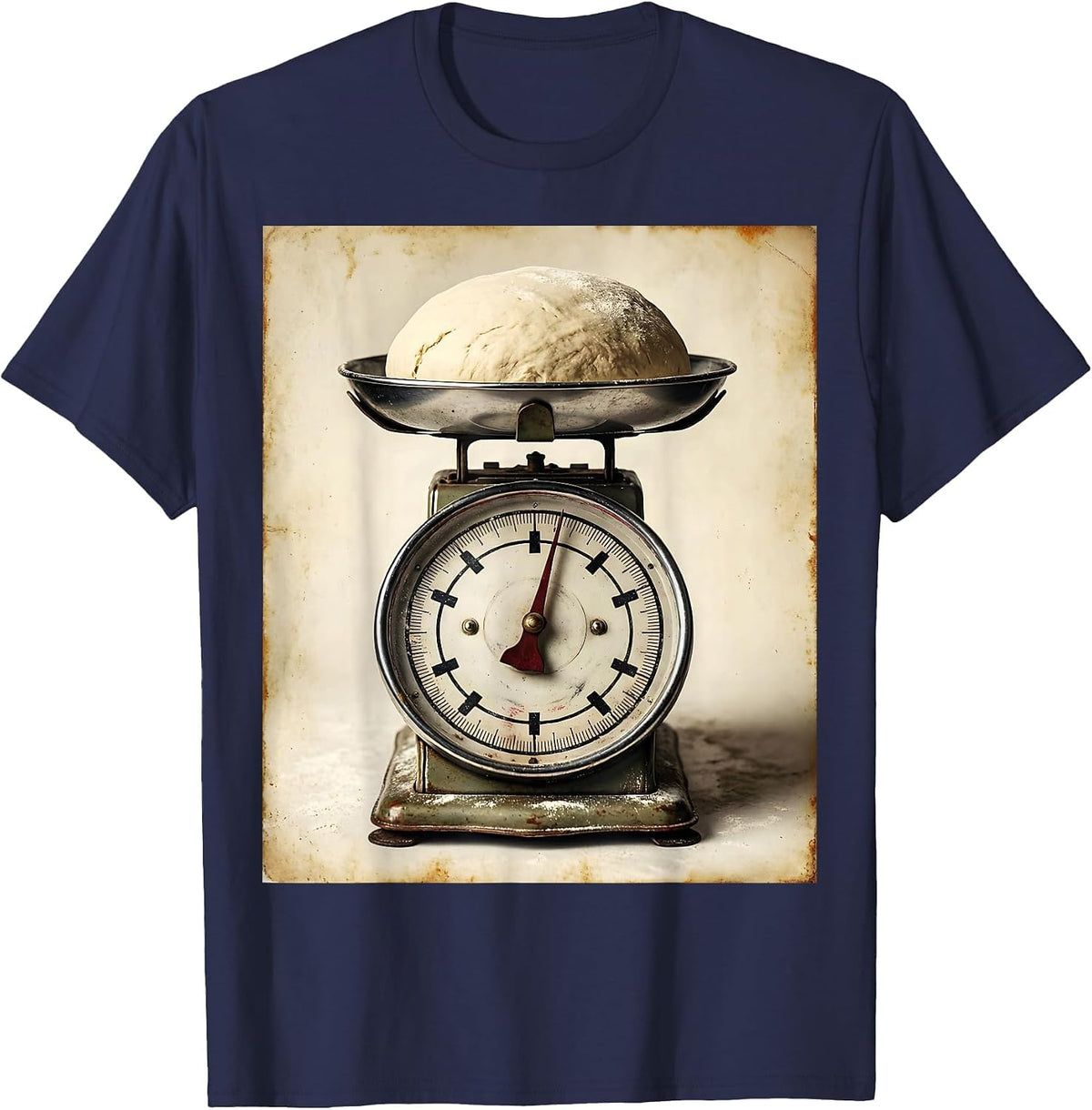 In My Sourdough Era Vintage Kitchen Scale Tee T-Shirt - Navy Blue