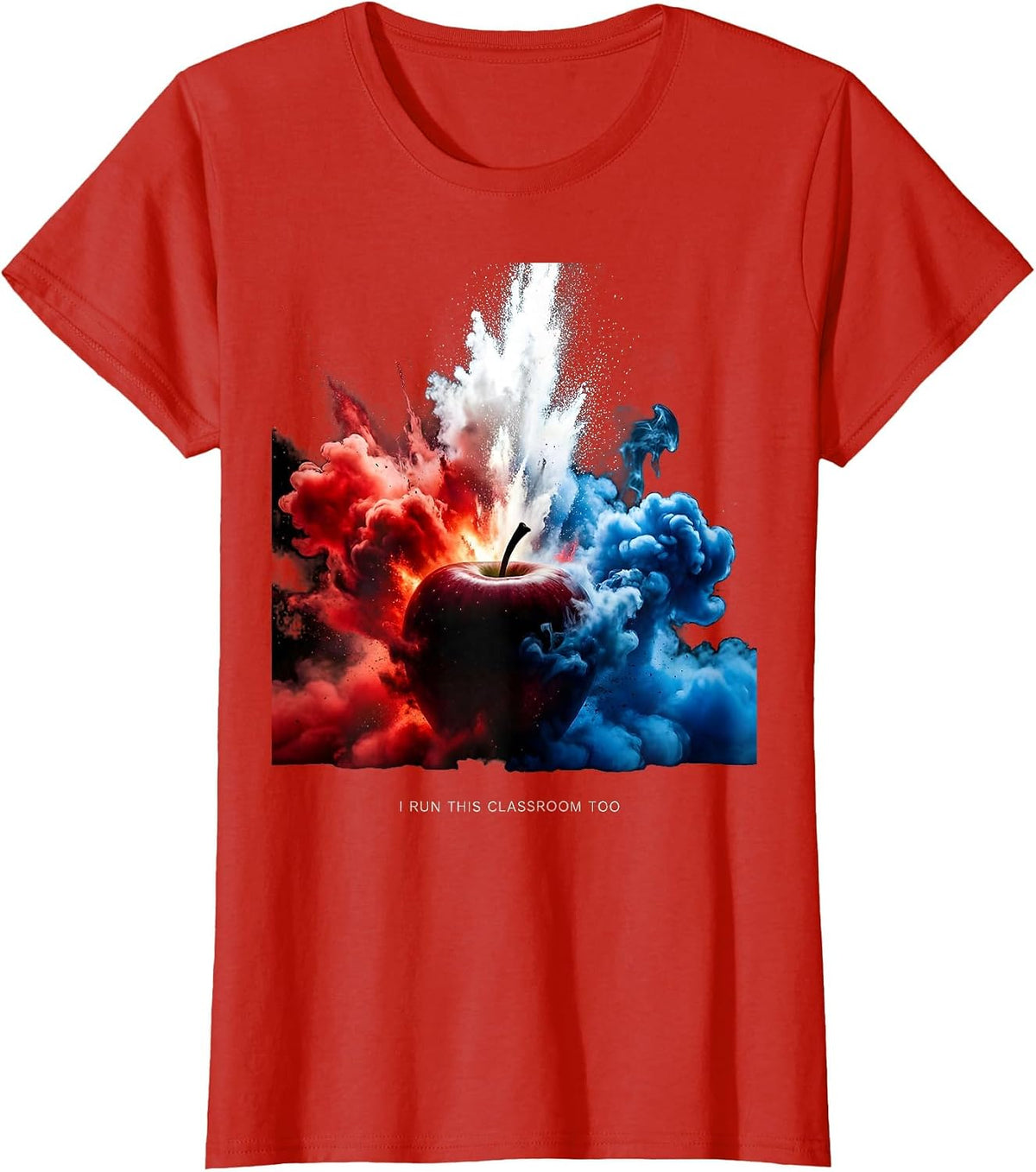 Women's I Run This Classroom Too Paraprofessional Design T-Shirt - Red