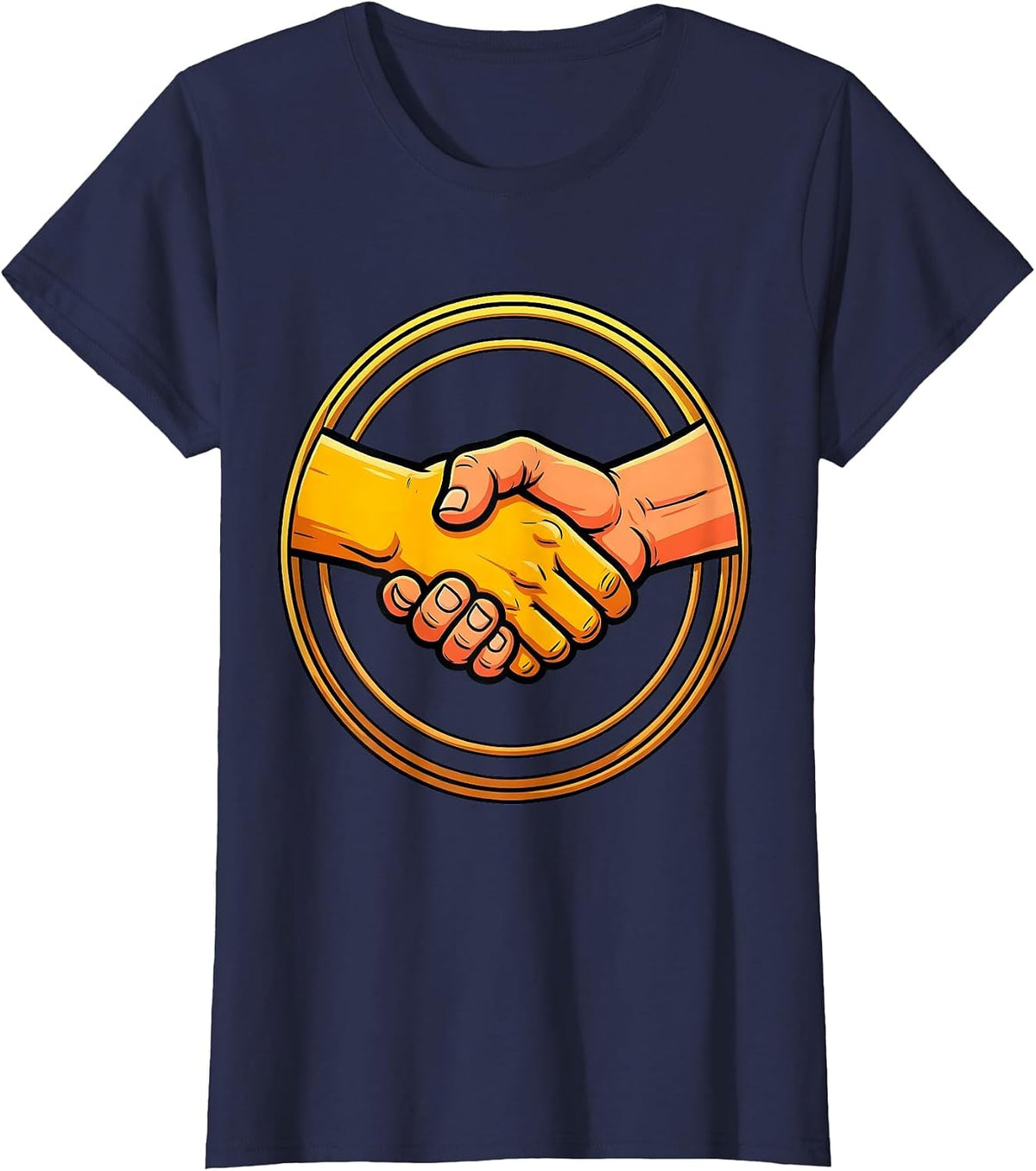 Women's Relay Race Handoff Graphic Tee T-Shirt - Navy Blue