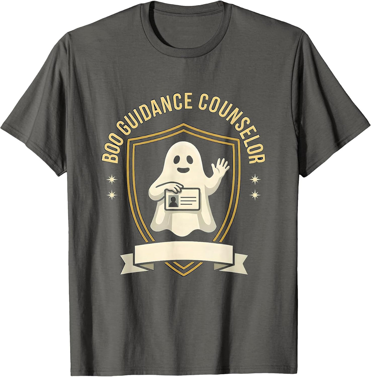 Boo Guidance Counselor Halloween School Counselor Mental T-Shirt - Asphalt Grey