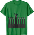 Men's Christmas Llama Alpaca Tiny Holly Sprig Minimalist T-Shirt - Kelly Green