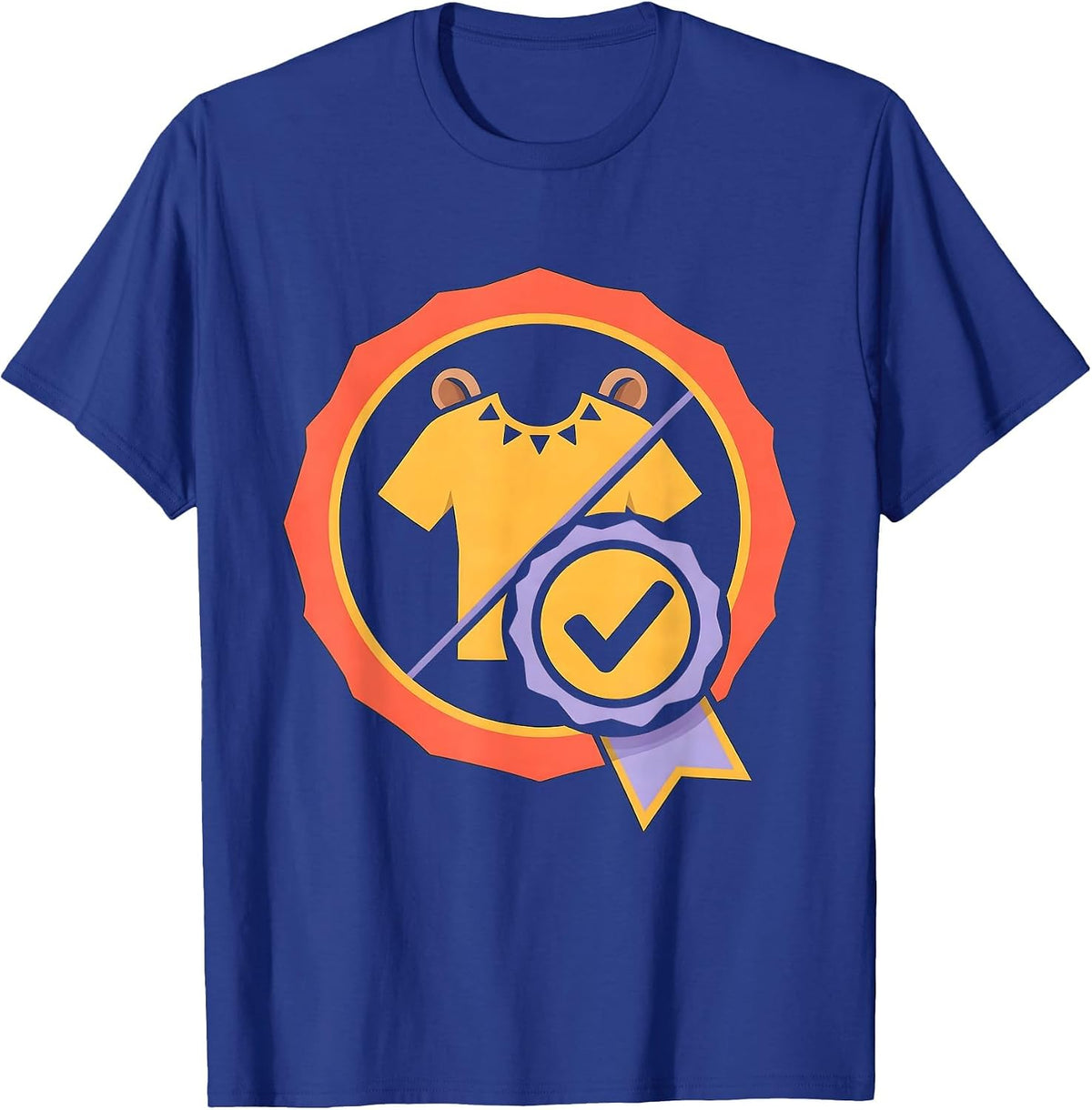 Pretend I'm A Fox Lazy Halloween Costume Alternative T-Shirt - Royal Blue