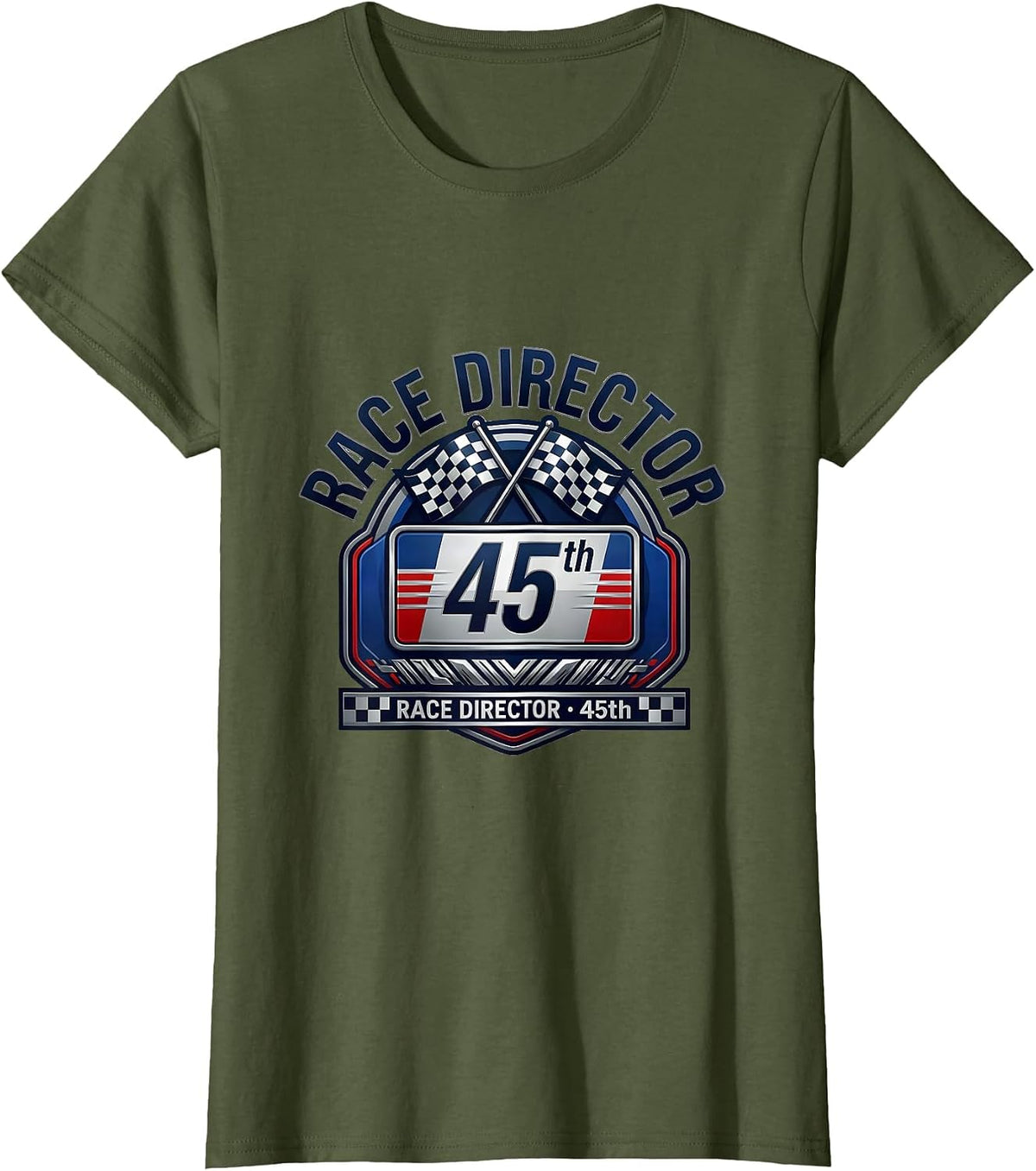 Women's Race Director · 45th Milestone Birthday Squad Group Party T-Shirt - Olive Green