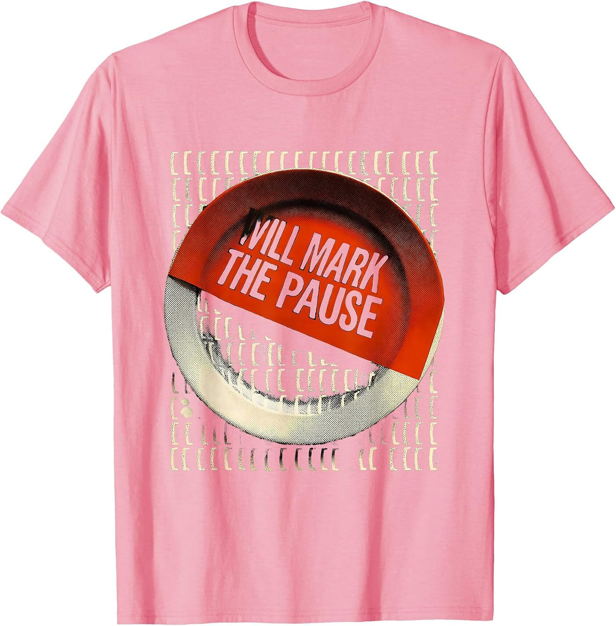 Men's Will Mark The Pause Funny Shakespeare Literary Humor Book T-Shirt - Pink