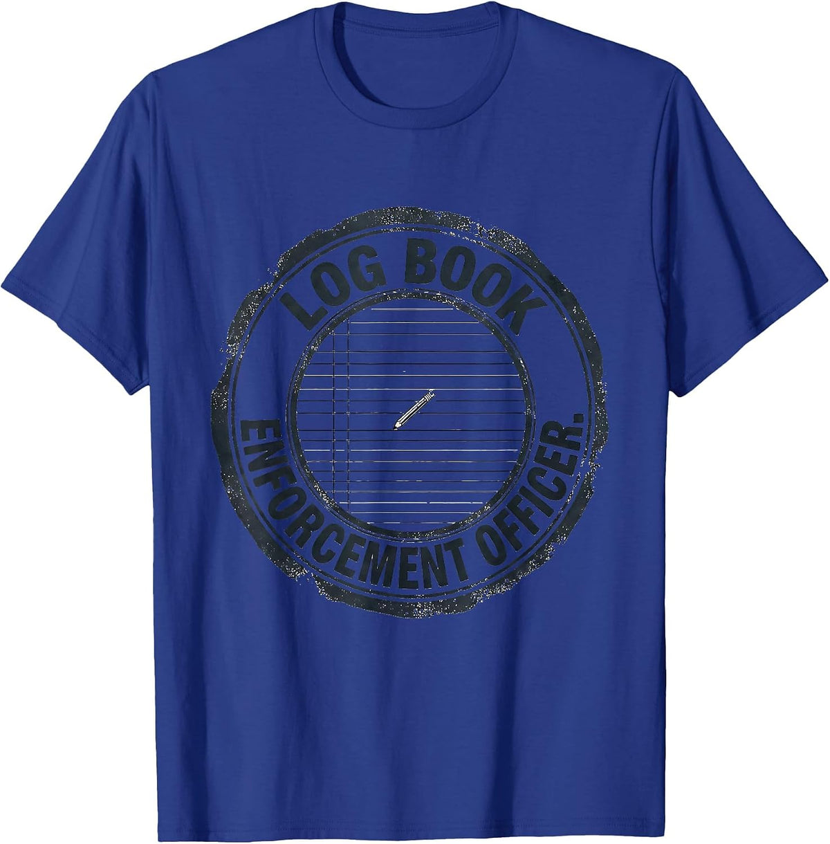 Log Book Enforcement Officer Funny Ham Radio Operator Hobby T-Shirt - Royal Blue