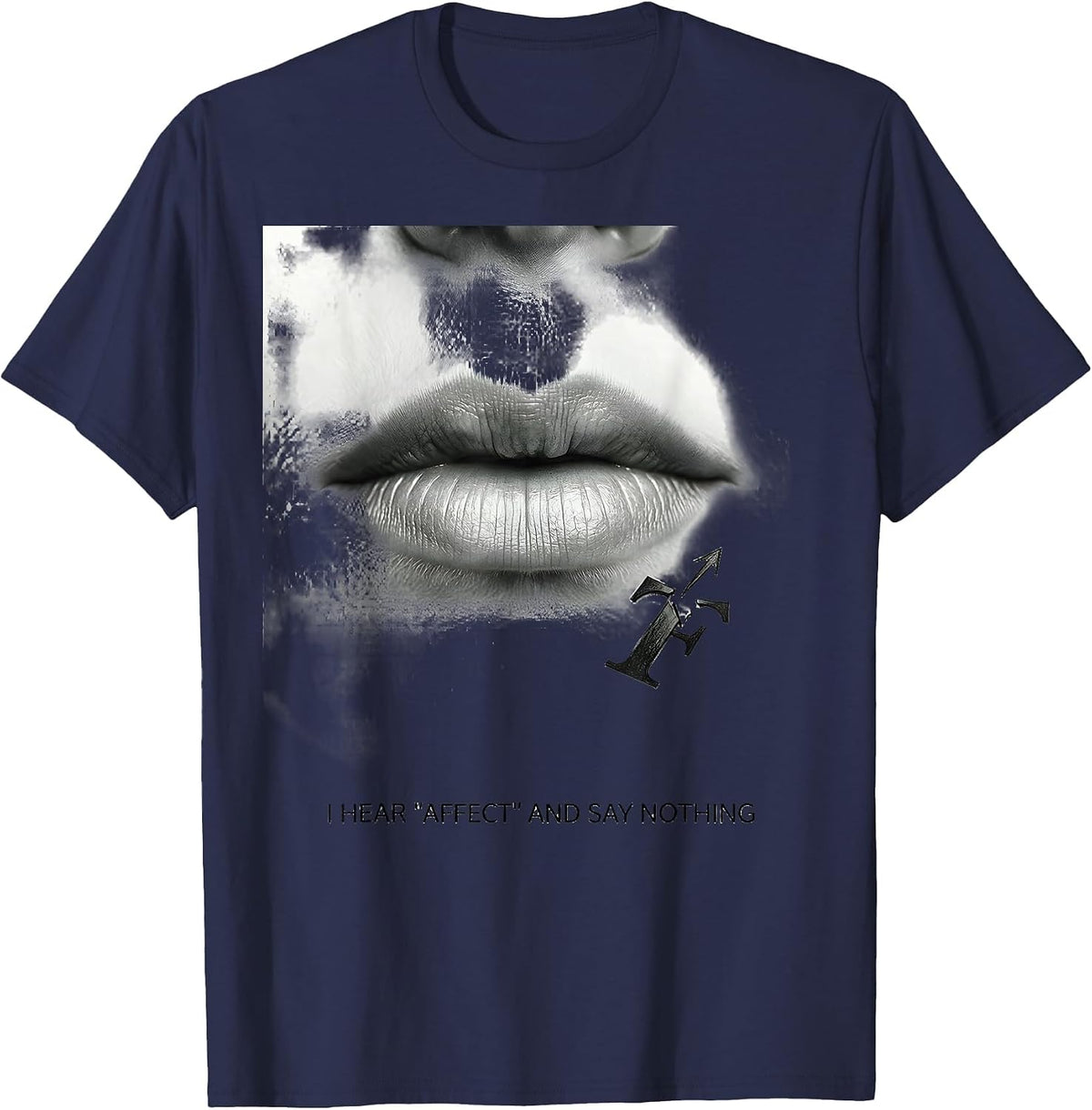 Men's I Hear "Affect" And Say Nothing Funny Grammar Teacher Humor T-Shirt - Navy Blue