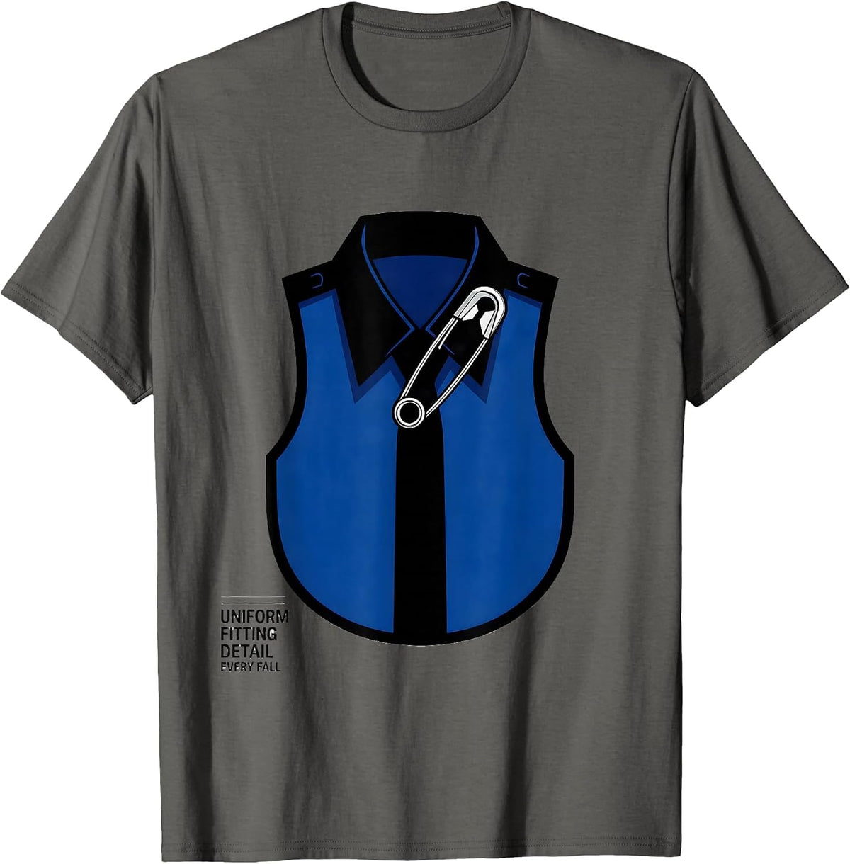 Men's Uniform Fitting Detail Every Fall Funny Band Mom Humor T-Shirt - Asphalt Grey