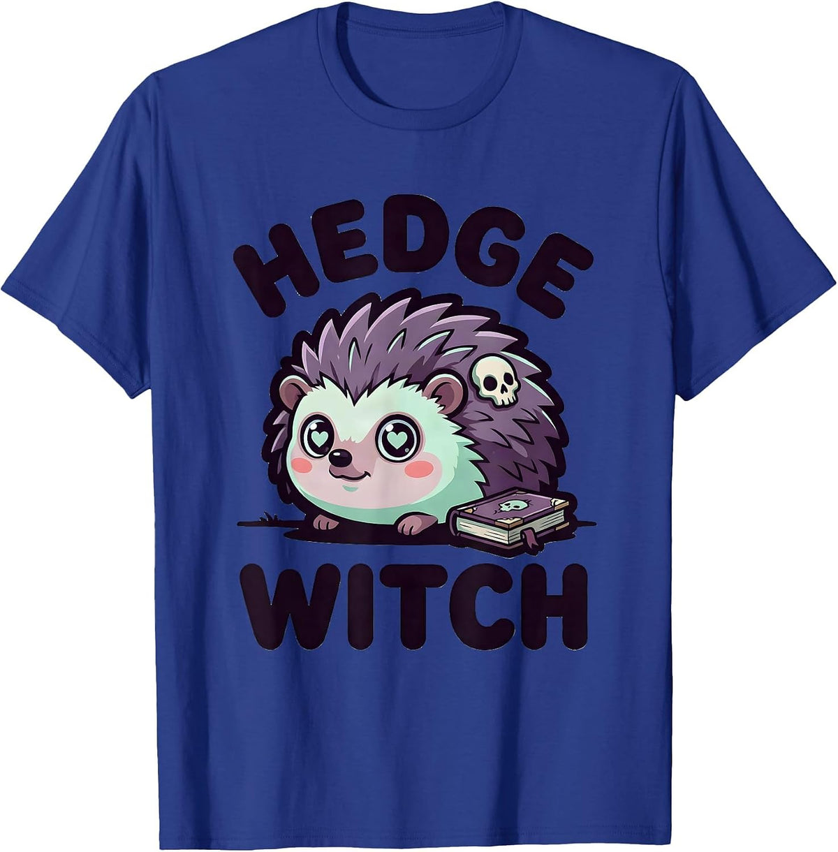 Men's Hedge Witch Pastel Goth Kawaii Creepy Cute Witchy Mascot T-Shirt - Royal Blue