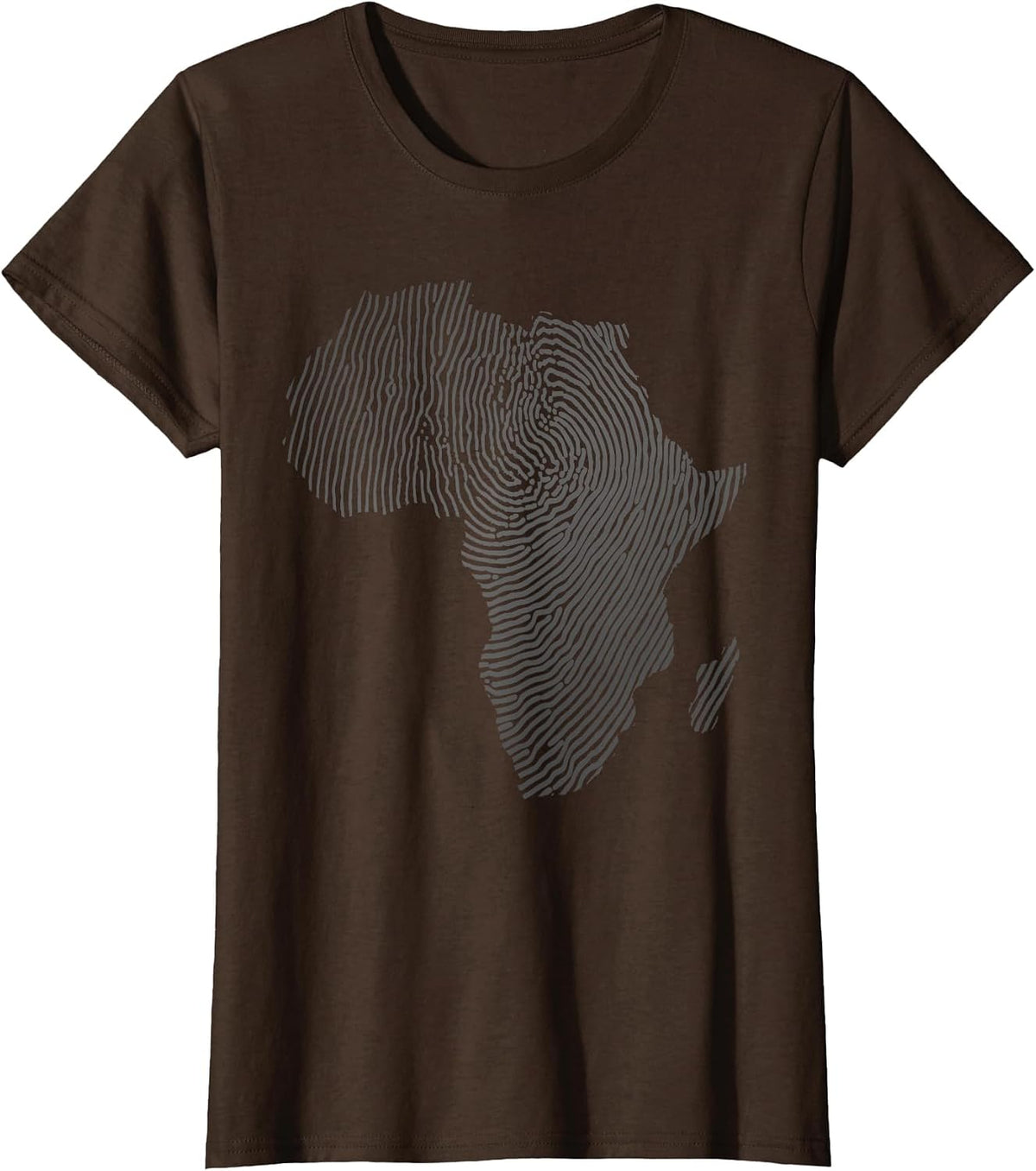 Cool Africa Map Art for Men Women Afrocentric African Print T-Shirt - Brown