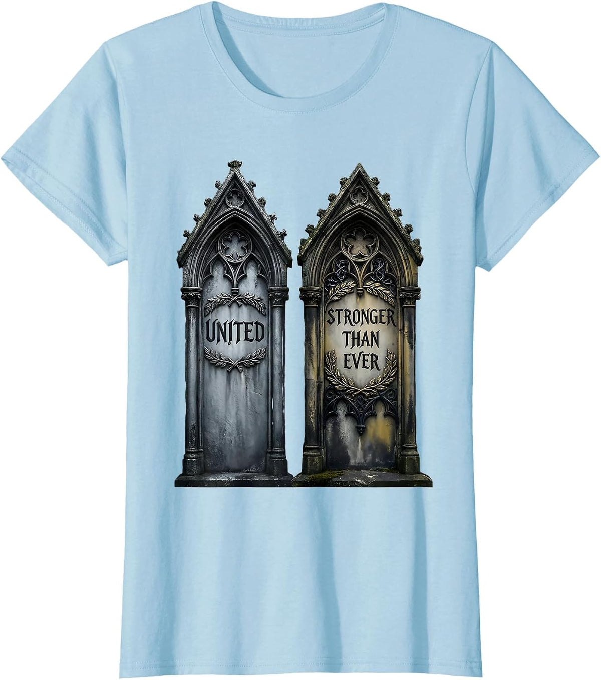 United Stronger Than Ever September 11 Memorial T-Shirt - Baby Blue