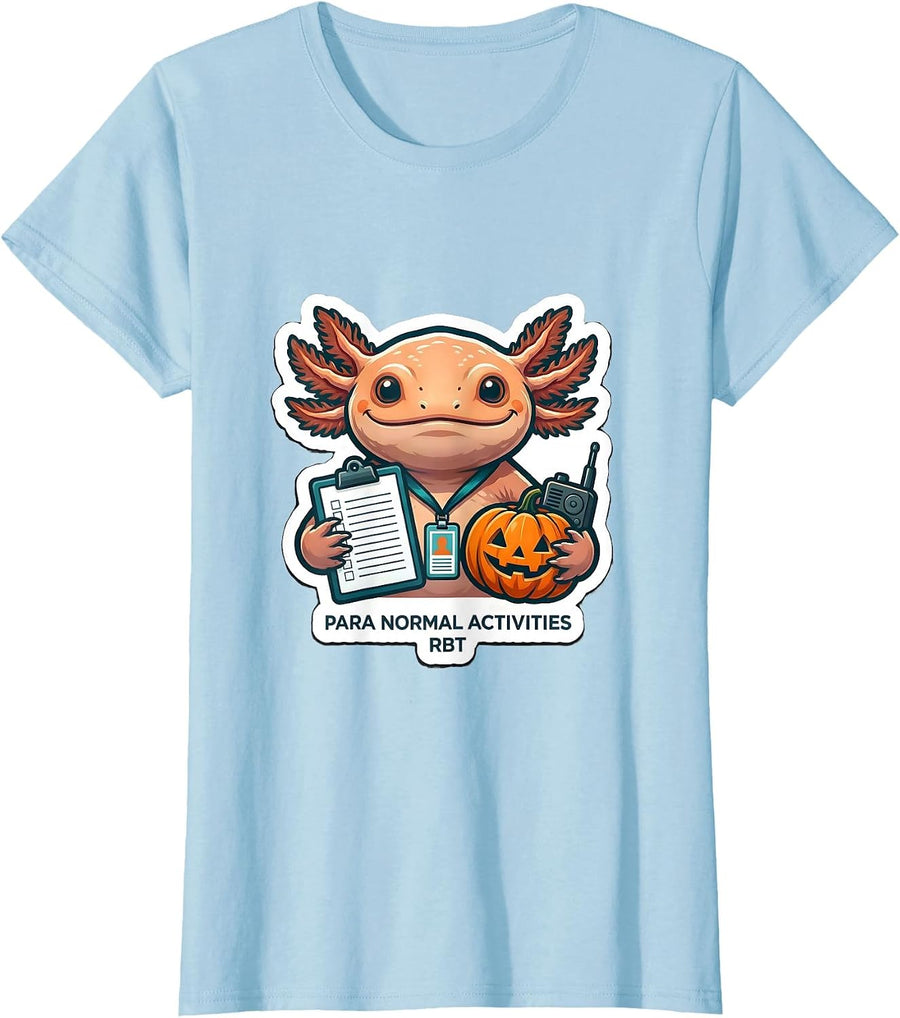 Women's Para Normal Activities RBT Funny Paraprofessional Halloween T-Shirt - Baby Blue