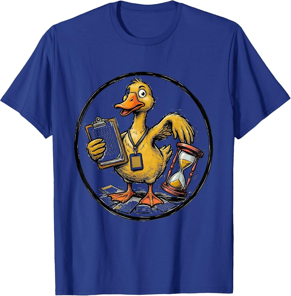 Paraprofessional Goose Workplace Humor Support Staff T-Shirt - Royal Blue