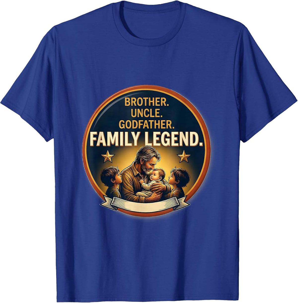 Men's Brother Uncle Godfather Family Legend Cool Uncle T-Shirt - Royal Blue