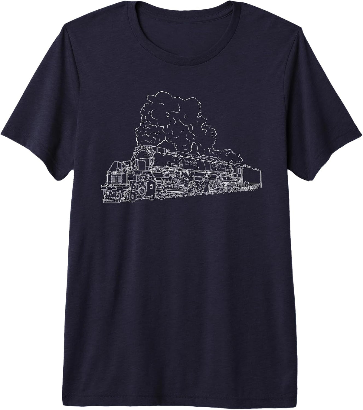 Big Boy X 4014 Steam Locomotive Utah Vintage Premium Tri-Blend T-Shirt - Navy Blue