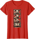 Women's BOOTH NO. 10 Vintage Pig Photobooth Funny Animal Lover T-Shirt - Red
