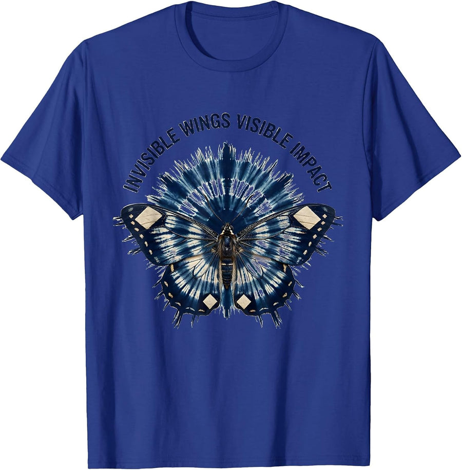 Invisible Wings Visible Impact Paraprofessional T-Shirt - Royal Blue