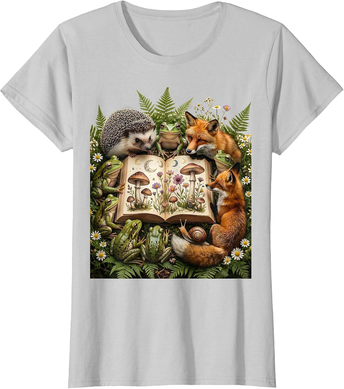 Daycare Teacher Reading Aloud to Children T-Shirt - Silver Grey