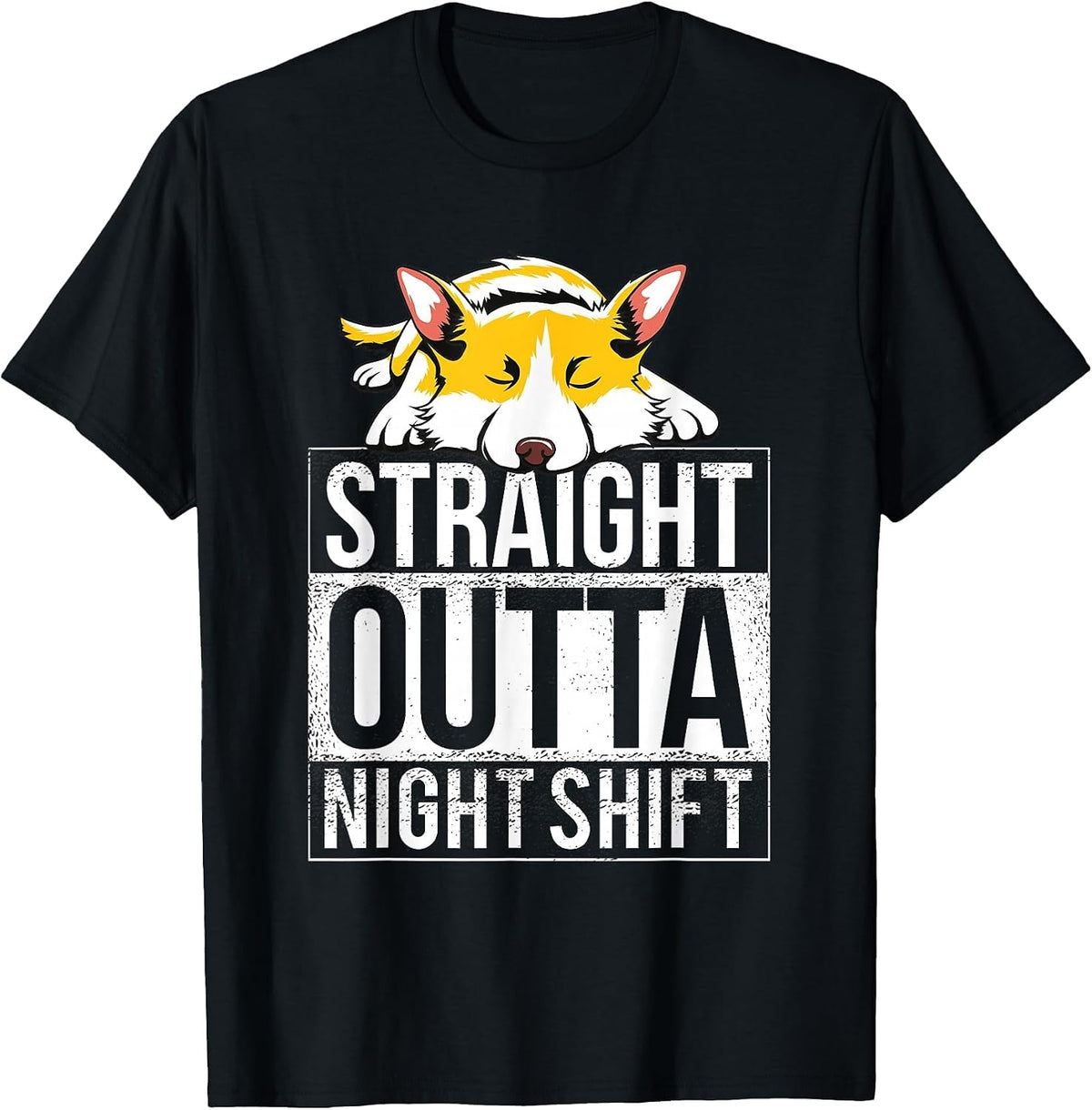 Welsh Corgi Pembroke Welsh Corgi Cardigan T-Shirt, Men, Black, Small - As Pictured