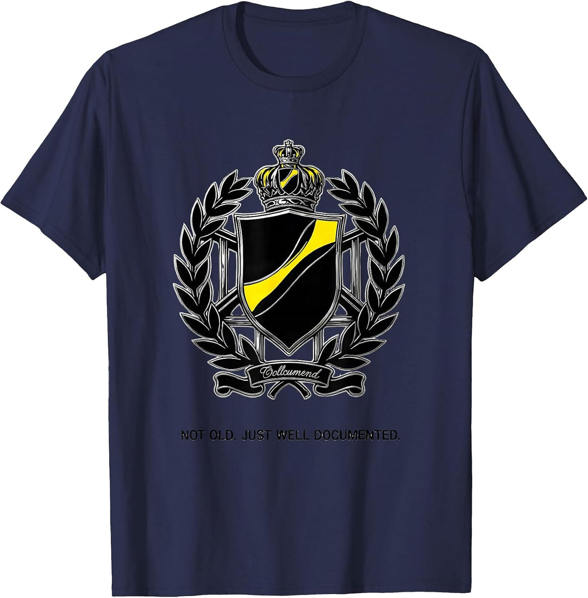 Not Old Just Well Documented Funny Car Guy Classic Car T-Shirt - Navy Blue