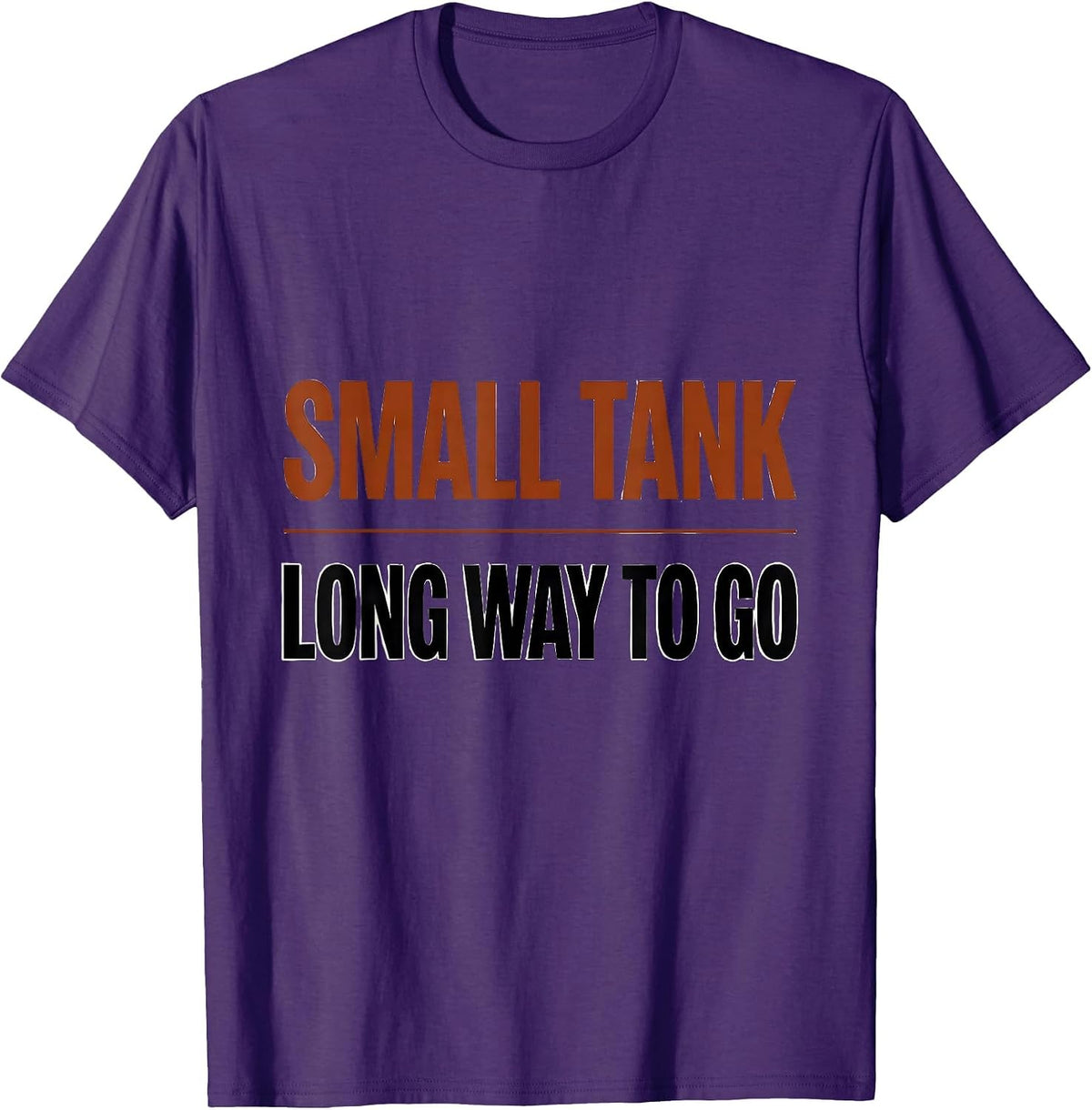 Men's Small Tank, Long Way To Go Retro Van Life Road Trip T-Shirt - Purple