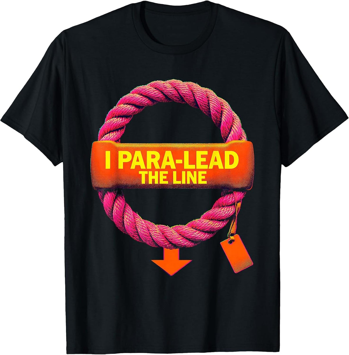 Men's I Para-Lead The Line Funny Paraprofessional Para Life T-Shirt - Black
