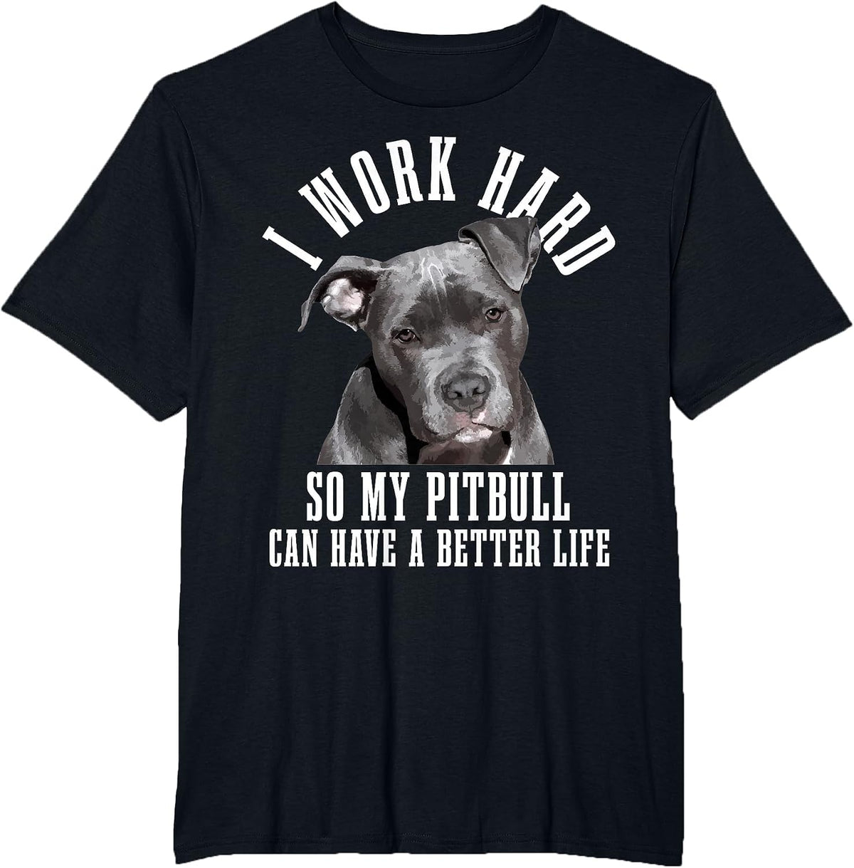 Pitbull Mama Dog Dad Funny Pitbull T-Shirt - Black