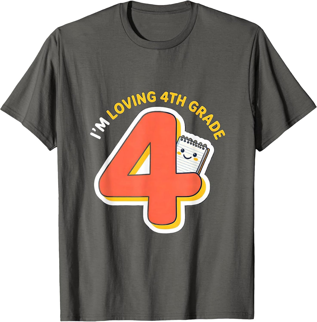 Men's I’m Loving 4th Grade Funny Back to School Kids Teacher First T-Shirt - Asphalt Grey