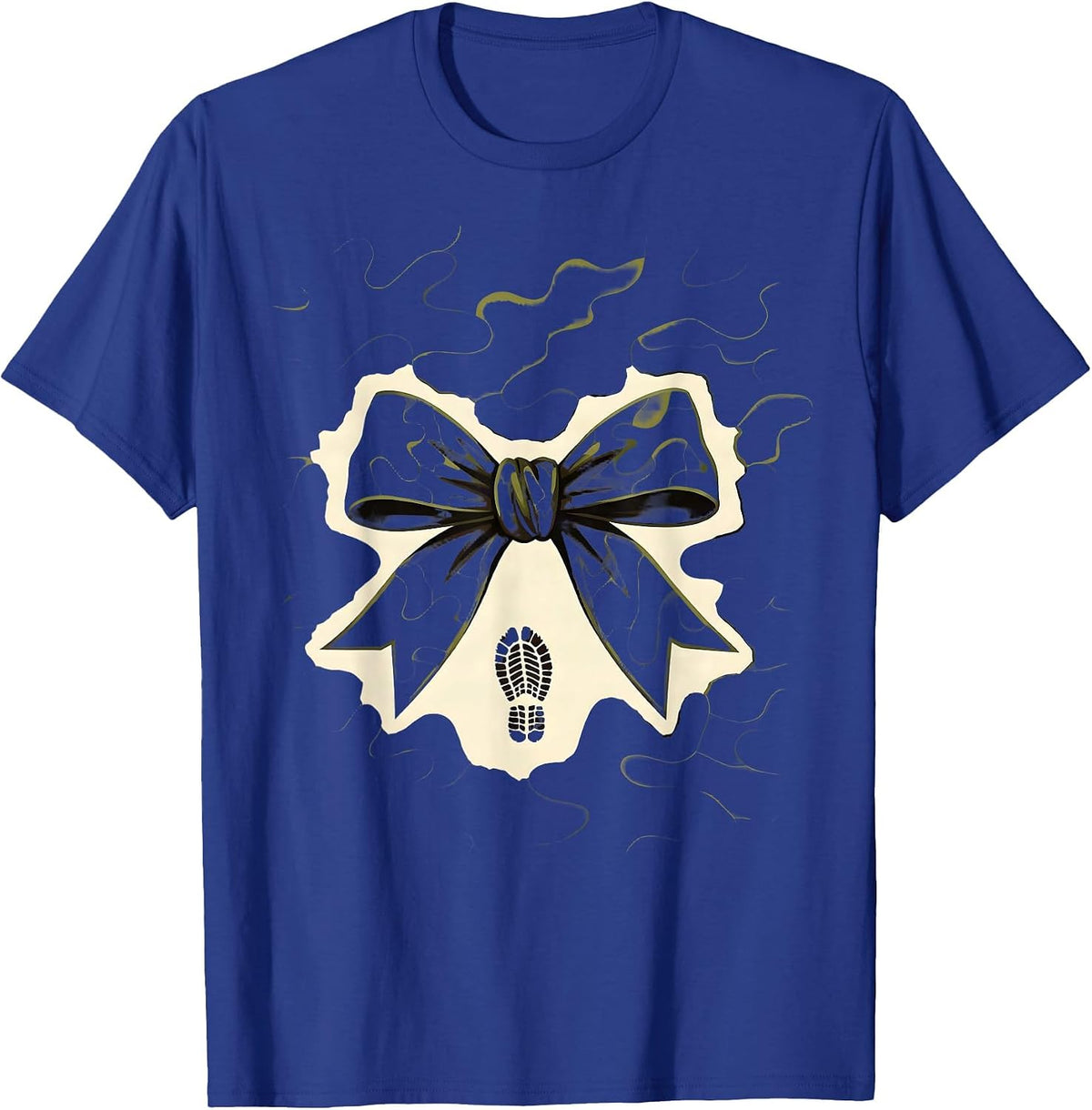 Camo Bow Minimalist Hunting Ol Lady Outdoor Pride T-Shirt - Royal Blue