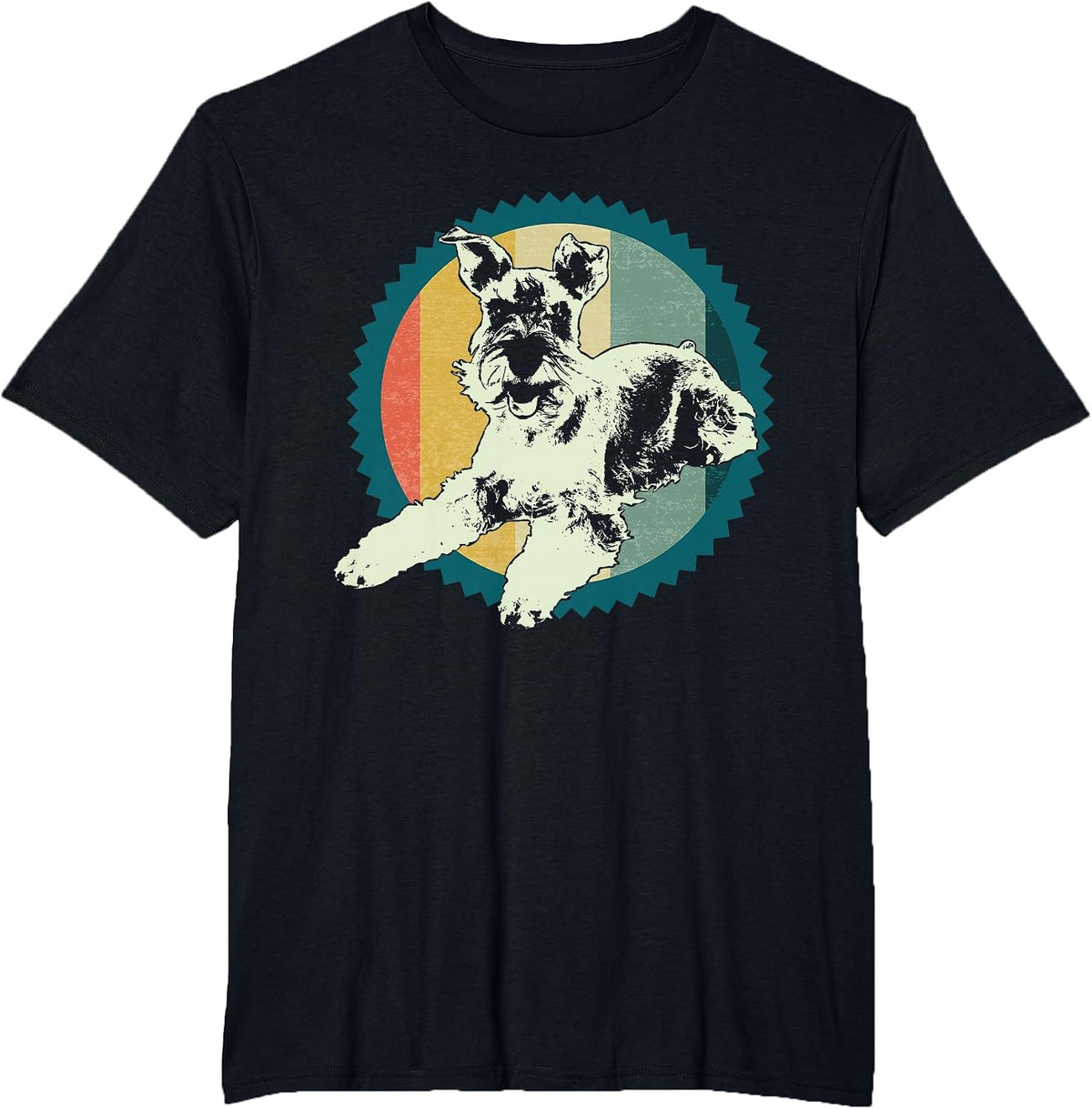 Schnauzer Standard Miniature & Giant-Schnauzer Dog T-Shirt - Black