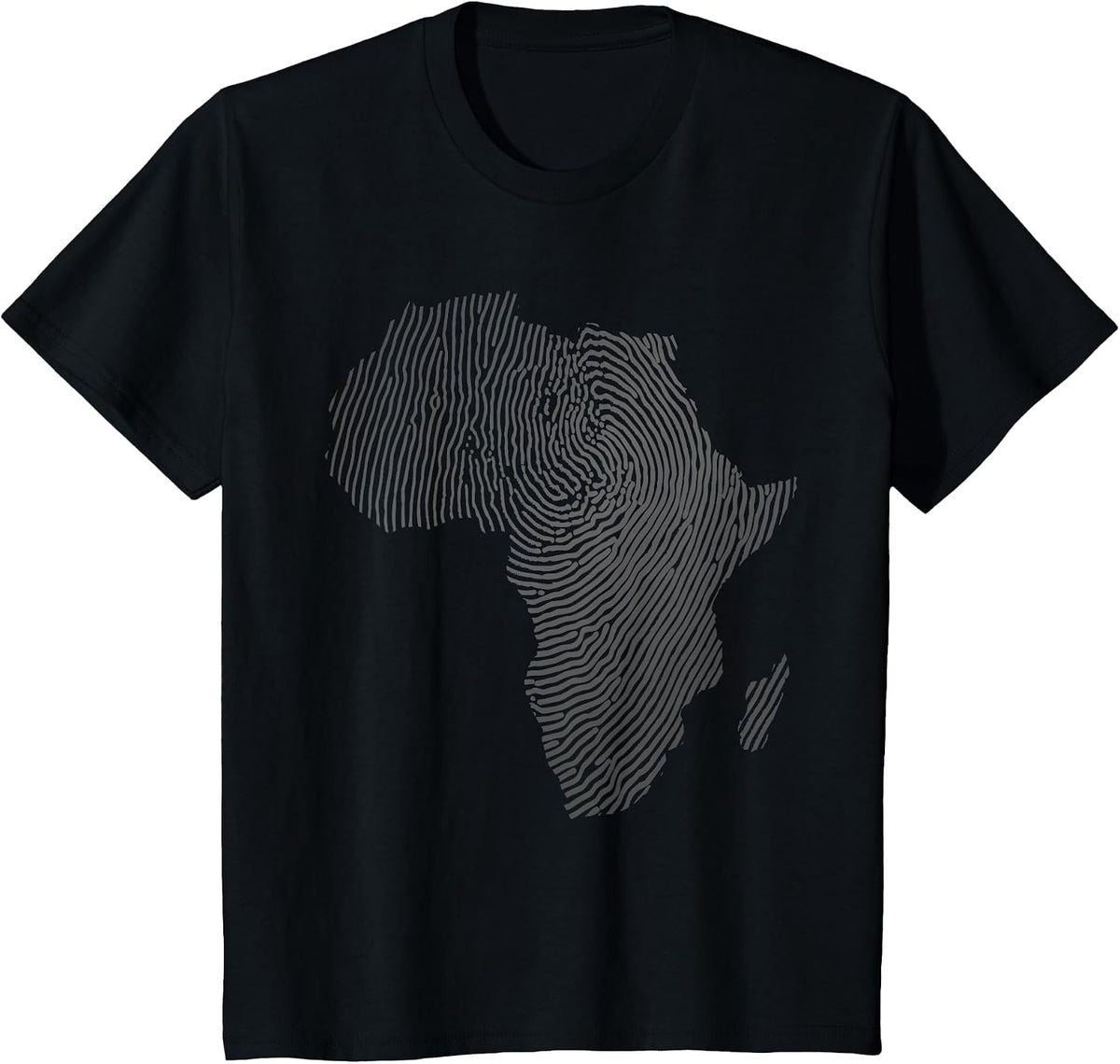 Cool Africa Map Art for Men Women Afrocentric African Print T-Shirt - Black
