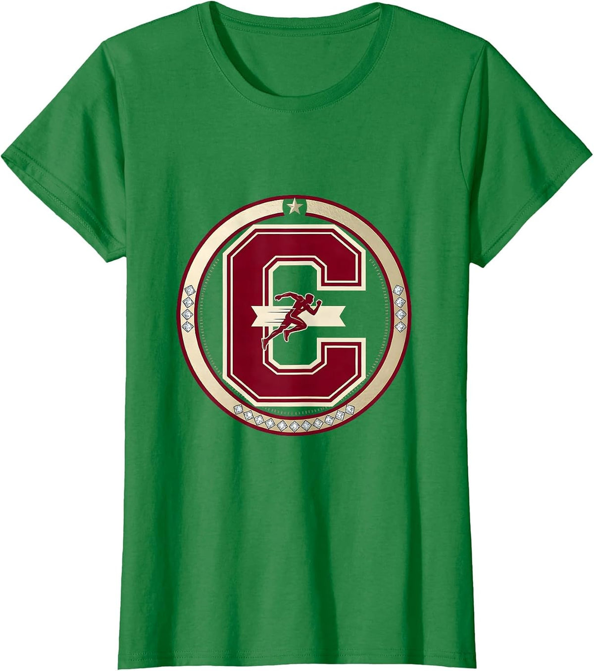 Women's Finish Line Sprint Cheer Graphic T-Shirt - Kelly Green