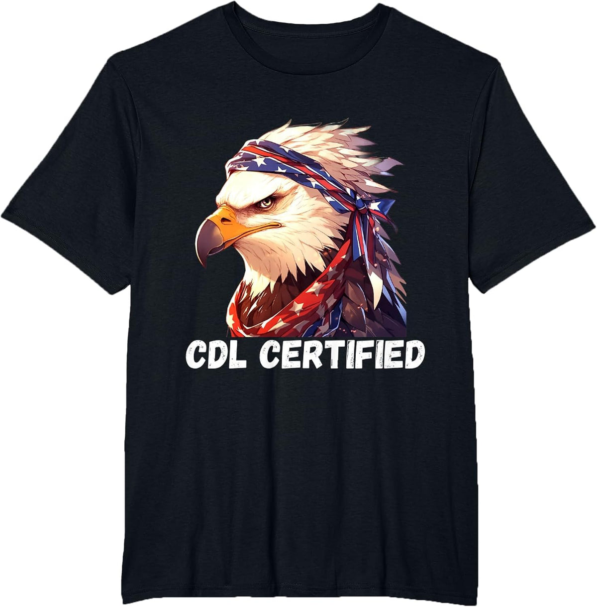 CDL Certified Truck T-Shirt - CDL Trucker Driver Operator T-Shirt - Black