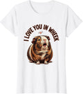 Women's I Love You In Wheek Cute Guinea Pig Lover Pet Owner Humor T-Shirt - White