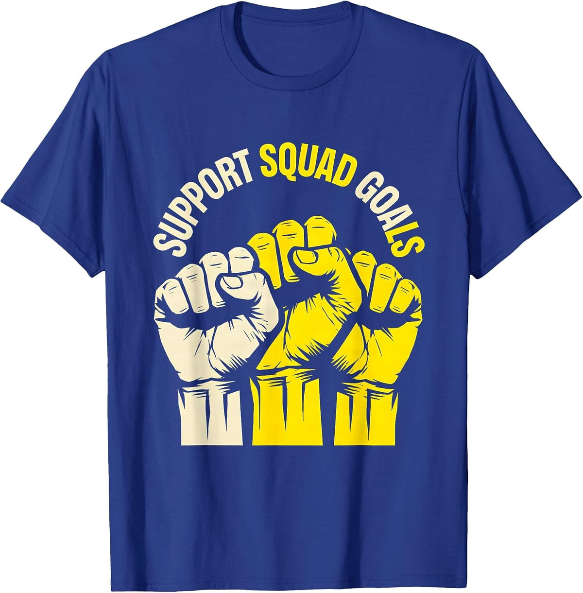 Men's Support Squad Goals Paraprofessional Design T-Shirt - Royal Blue