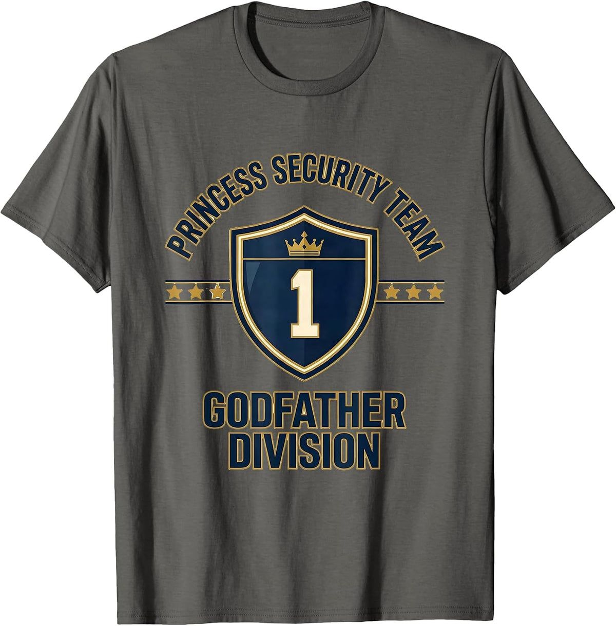 Princess Security Team Godfather Division Family T-Shirt - Asphalt Grey