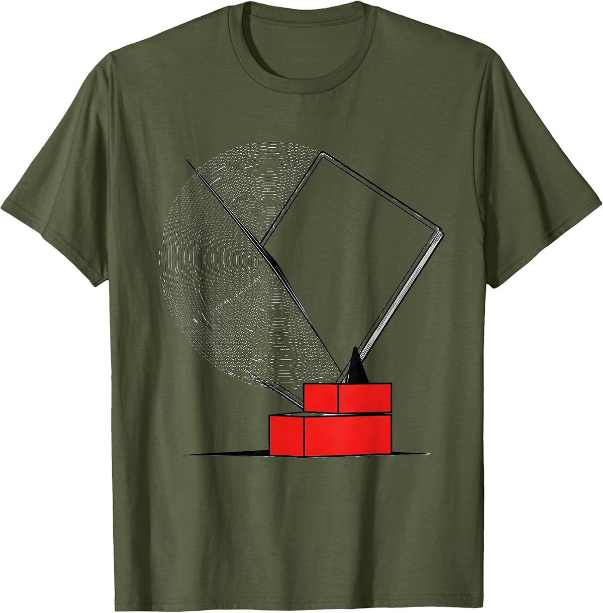 Radar Sweep Storm Chaser Meteorology Enthusiast Humor T-Shirt - Olive Green